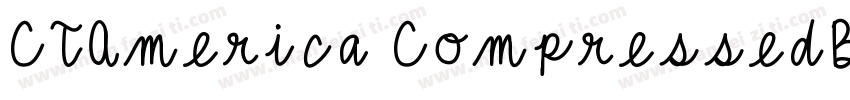 CTAmerica CompressedBold字体转换